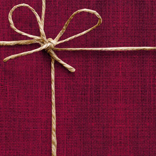 Papel De Regalo Burlap Rústico Rústico Magenta Simple Burgundy (Subido por el creador)