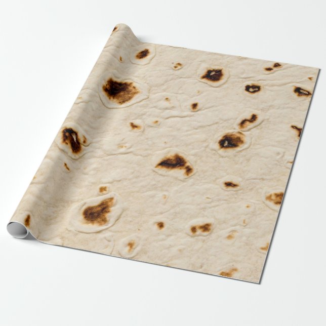 Papel De Regalo Burritos, Tortilla gigante (Desenrollado)