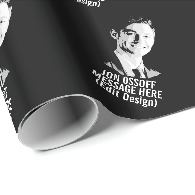 Papel De Regalo Busto personalizado de Jon Ossoff (Esquina del rollo)