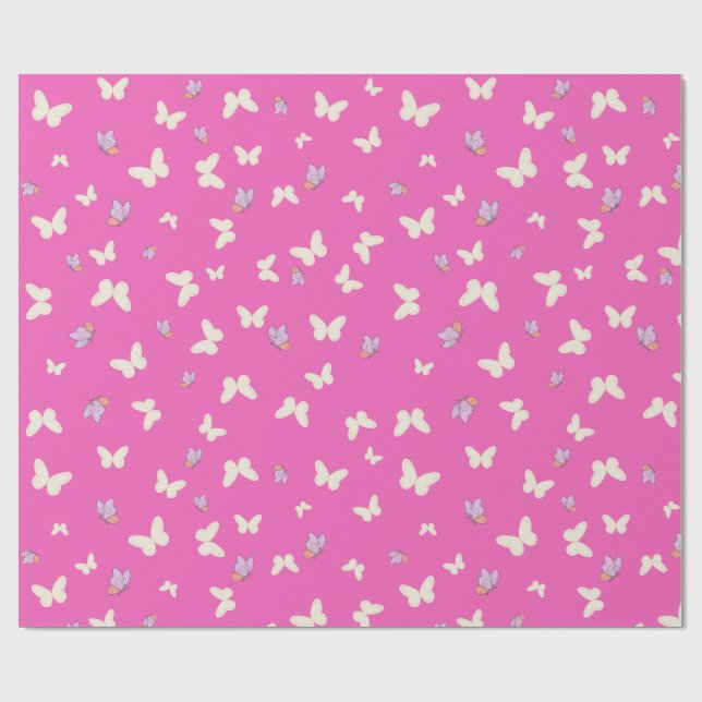 Papel De Regalo Butterfly Wrapping Paper (Superficie plana)