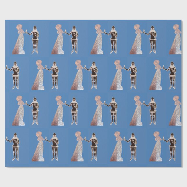 Papel De Regalo Caballero medieval (Superficie plana)