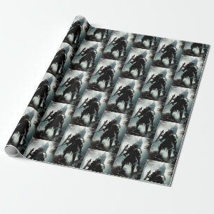 Papel De Regalo Caballero oscuro medieval