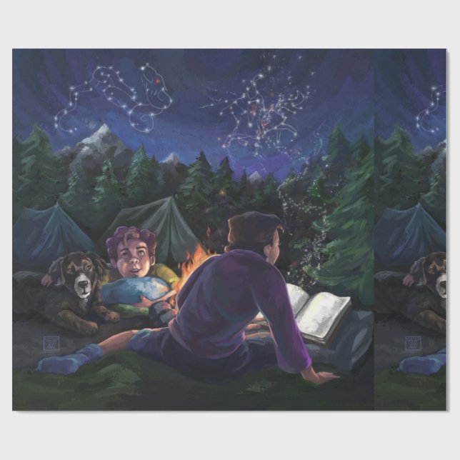 Papel De Regalo Caballeros de Verano (Superficie plana)