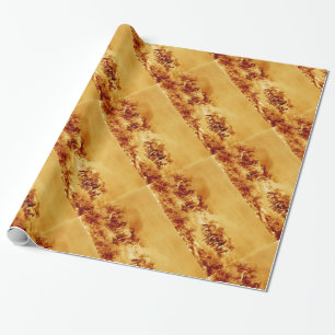 Papel De Regalo CABALLEROS, Naranja marrón antiguo amarillo