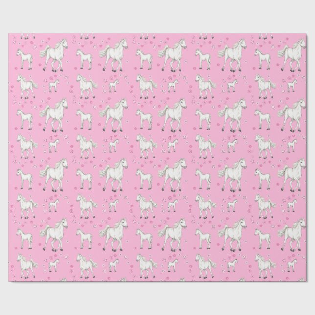 Papel De Regalo Caballo blanco (Costura)