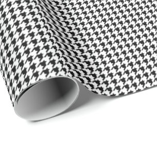 Papel De Regalo Caballo blanco y negro