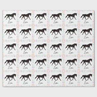 Papel De Regalo Caballo, corazones y amor bonitos