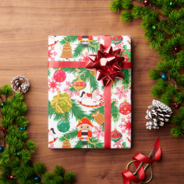 Papel De Regalo Caballo de balancín soldados de juguete cascanuece