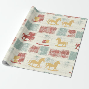 Papel De Regalo Caballo de Balanzain Plaid Shabby Chic
