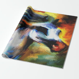 Papel De Regalo Caballo de Desempeño Occidental colorido