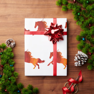 Papel De Regalo Caballo de Fuego 