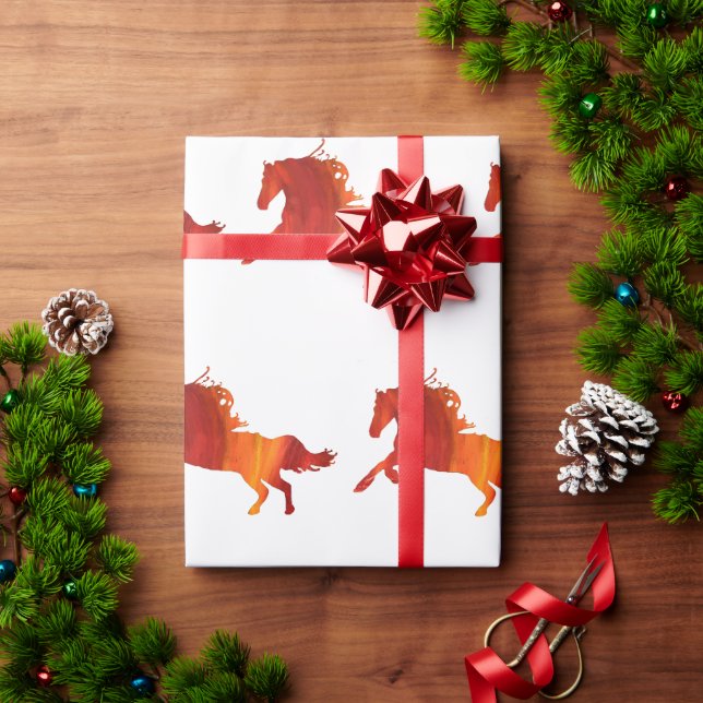 Papel De Regalo Caballo de Fuego  (Regalo de vacaciones)