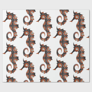Papel De Regalo Caballo de mar