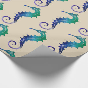 Papel De Regalo Caballo de mar