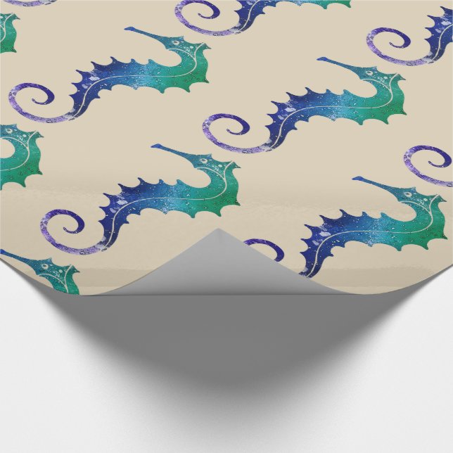 Papel De Regalo Caballo de mar (Esquina)