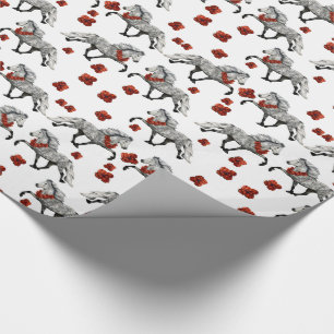 Papel De Regalo Caballo islandés carismático para Navidad