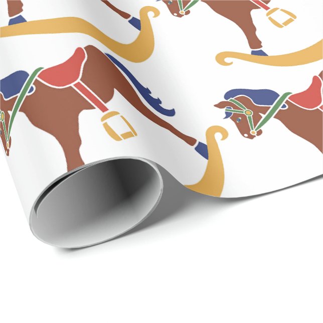 Papel de Regalo - Caballo Mecedor (Esquina del rollo)