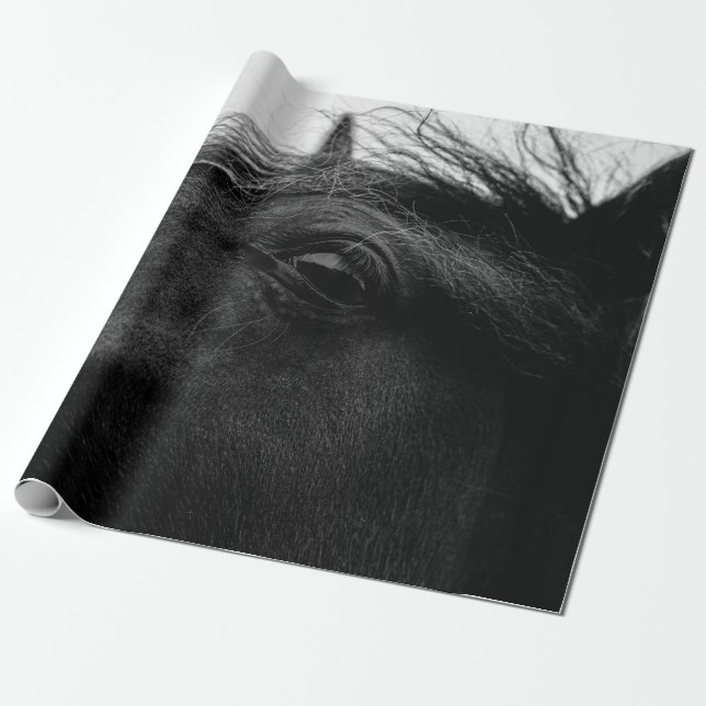 PAPEL DE REGALO CABALLO NEGRO (Desenrollado)
