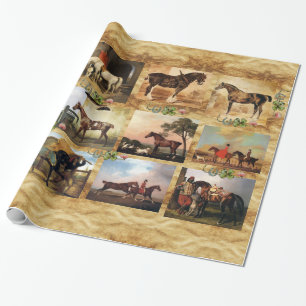 PAPEL DE REGALO CABALLO ROJO