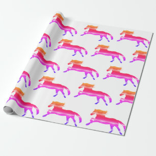 Papel De Regalo Caballo rosa