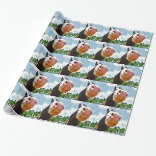 Papel De Regalo Caballo sonriente