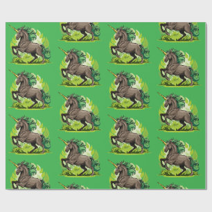 Papel De Regalo Caballo unicornio