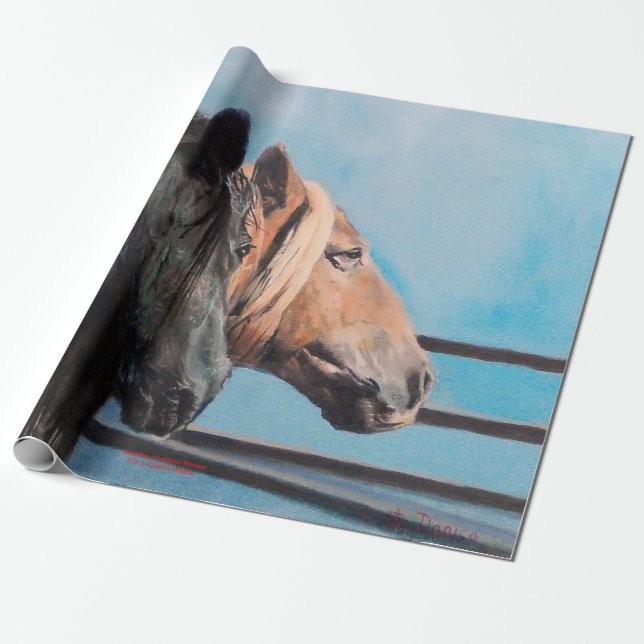 Papel De Regalo Caballos/Cabalos/Horses (Desenrollado)