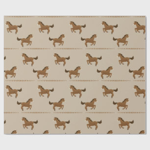 Papel De Regalo Caballos Corriendo