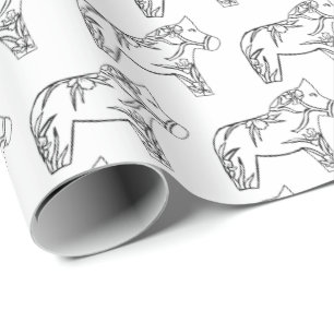 Papel De Regalo Caballos de Iris