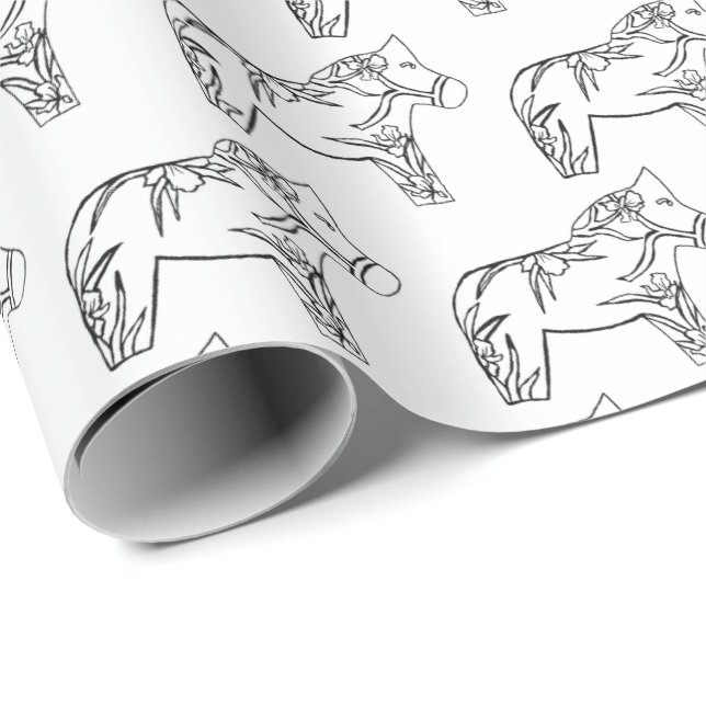 Papel De Regalo Caballos de Iris (Esquina del rollo)