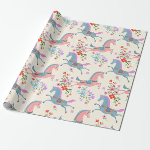 Papel De Regalo Caballos de Praning