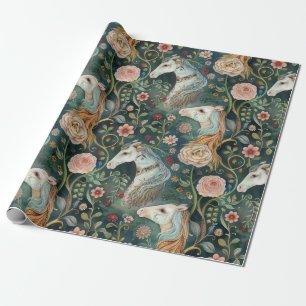 Papel De Regalo Caballos pintados mágicamente