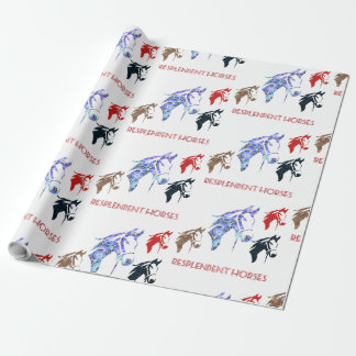 Papel De Regalo caballos resplandecientes