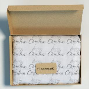 Papel De Regalo Cabaña del lino de la arpillera de los gris