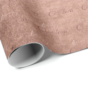 Papel De Regalo Cabaña subió de la escritura del purpurina del o