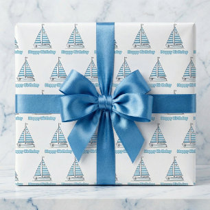 Papel De Regalo Cabana Vela Feliz Cumpleaños