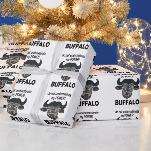 Papel De Regalo Cabeza de Bisonte Búfalo Animal Búfalo