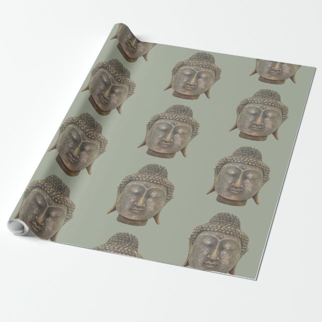 Papel De Regalo Cabeza de Buda (Desenrollado)