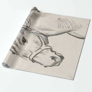 Papel De Regalo Cabeza de caballo (por Alfred Dehodencq)