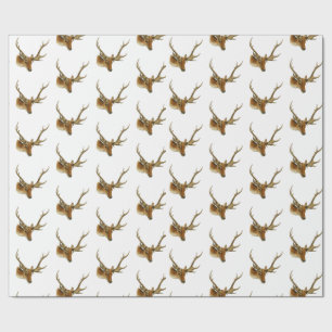 Papel De Regalo Cabeza de ciervo con anillos medianos #1