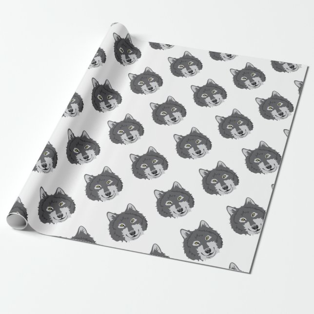 Papel De Regalo Cabeza del lobo (Desenrollado)