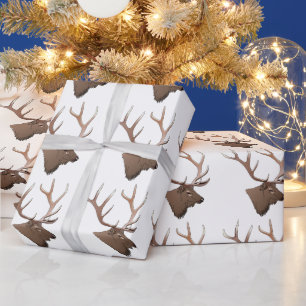 Papel De Regalo Cabeza Elk