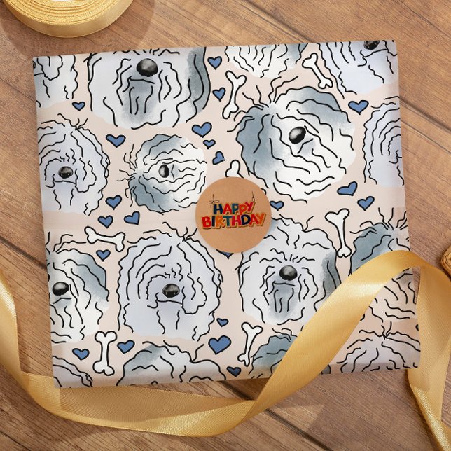 Papel De Regalo Cabezal Personalizado de color con barba (Subido por el creador)