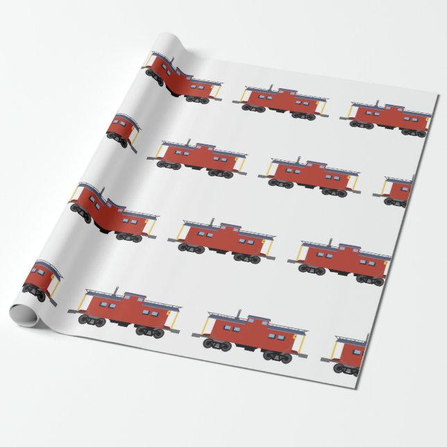 Papel De Regalo Caboose (Desenrollado)