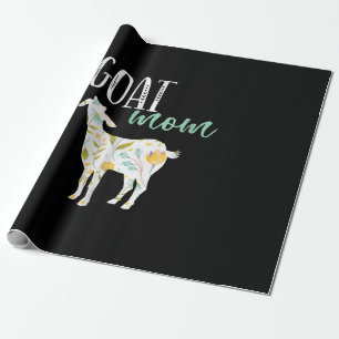 Papel De Regalo Cabra Mamá Floral Mascota Dueño de cabra
