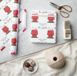 Papel De Regalo Cacahuetes | Snoopy Dog House | Baby Shower