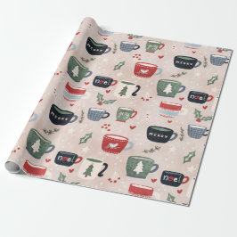 Papel De Regalo Cacao caliente de vacaciones