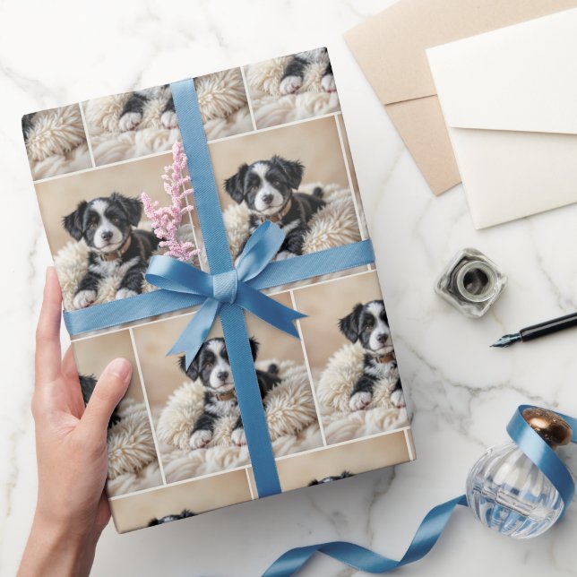 Papel De Regalo Cachorro de cachorro en una almohada de fisuras (Regalar)