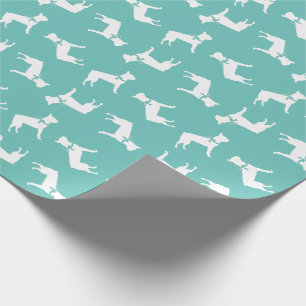 Papel De Regalo Cachorro de Perro Terrier de Boston