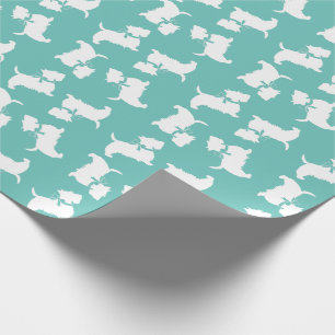 Papel De Regalo Cachorro escocés adorno escocés